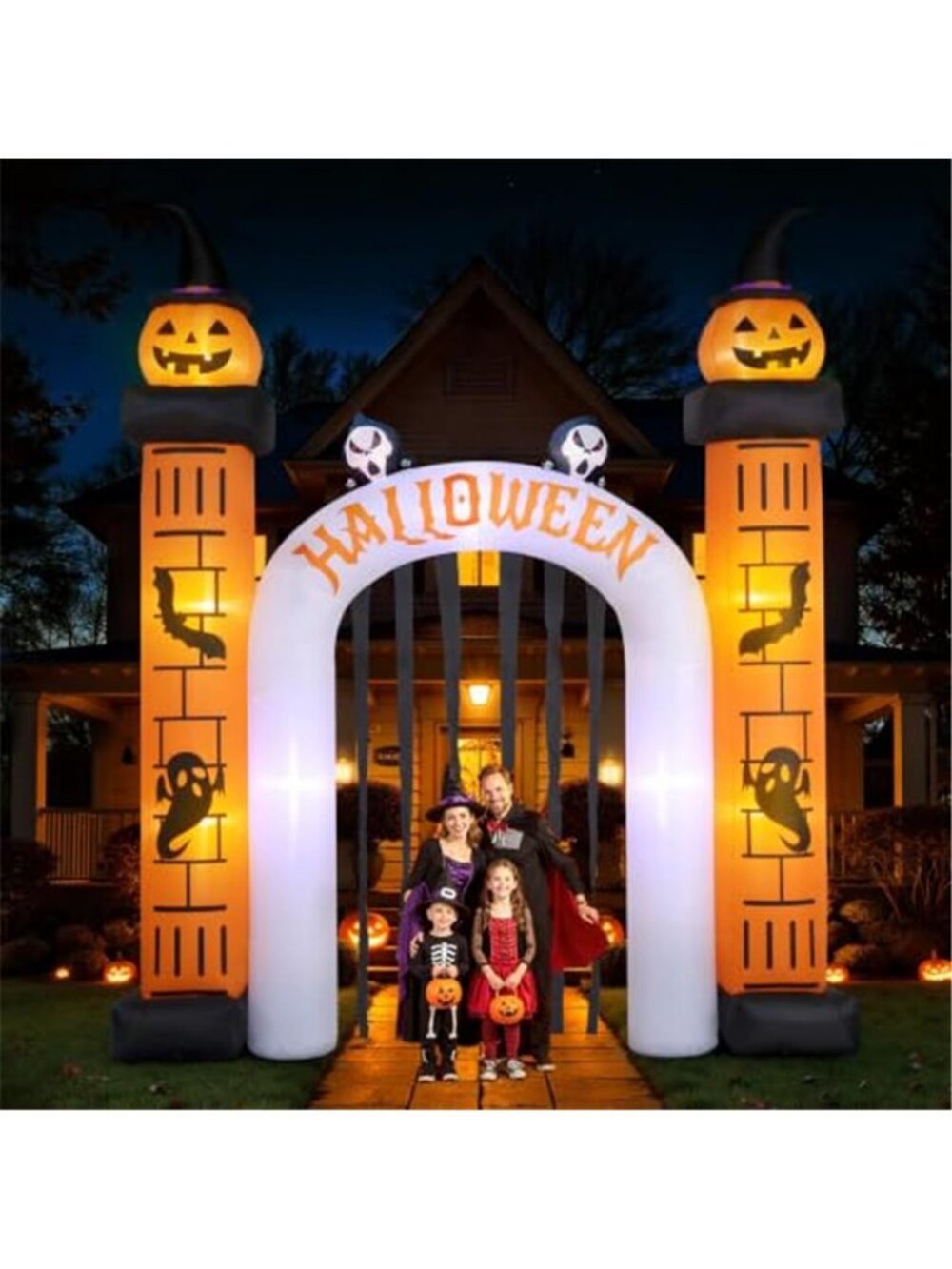 11 FT(H) x 10 FT(L) Giant Halloween Inflatables Archway, Halloween Inflatable,